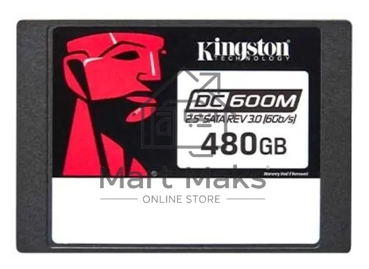 Накопитель SSD Kingston DC600M, 480GB, SATA III, 2.5