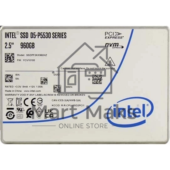 Накопитель SSD Intel D5-P5530, 960Гб, 2.5