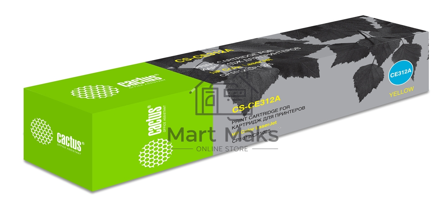 Картридж лазерный Cactus CS-CE312A желтый (1000 стр.) для HP LJ CP1012Pro/CP1025
