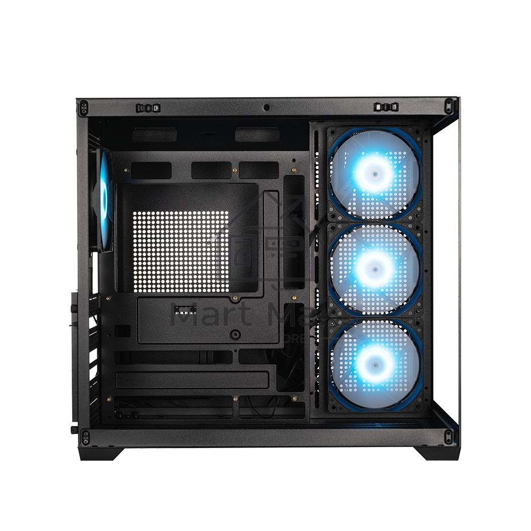 Корпус без блока питания PCCooler C3T700 ARGB BK, Midi-Tower, TG, 4x120mm ARGB, 1xUSB-A 3.0 + 1xUSB-A 2.0 + 1xUSB-C, ATX, mATX, mITX черный