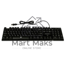 Клавиатура проводная KG-23U BLACK Nakatomi Gaming - игровая с RGb-подсветкой, USB, черная