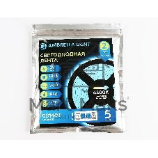 Светодиодная лента Ambrella light GS1403 2835 240Led/ 17W m/ 12V IP20 6500K/ 5000*10*1.2mm (2 конт.)