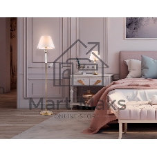Светильник Ambrella light LH71028 BS/WH латунь/белый E27 max 60W D360*1550