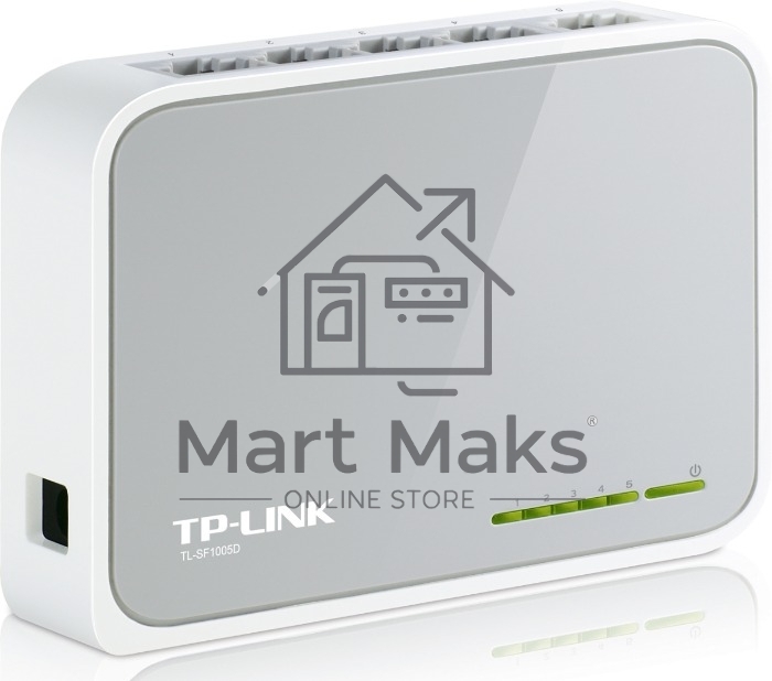 Коммутатор TP-Link SOHO TL-SF1005D Коммутатор 5-port 10/100M mini Desktop Switch, 5 10/100M RJ45 ports, Plastic case