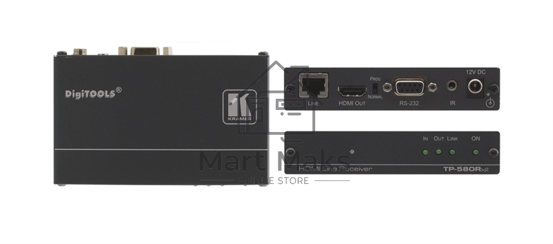 Передатчик Kramer Electronics TP-580TXR сигнала HDMI, RS-232 и ИК в кабель витой пары (TP), до 180 м