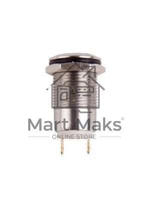 Кнопка антивандальная Ø12 Фикс (2с) ON-OFF выпуклая Rexant