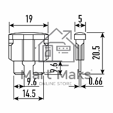 Предохранитель автомобильный Rexant 