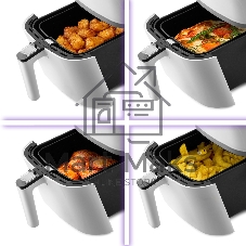 Аэрогриль Kitfort KT-2217 1500Вт белый/черный