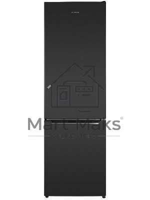 Холодильник Maunfeld MFF176SFSB черный двухкамерный 188/75л морозилка снизу, ручная разморозка