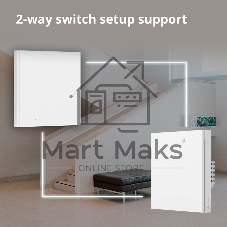 Выключатель умный Aqara Smart wall switch H1 (with neutral, double rocker) WS-EUK04