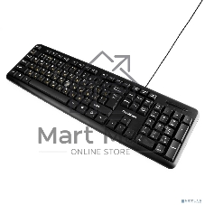 Клавиатура проводная Гарнизон GK-100XL, USB, черный, кабель 2м