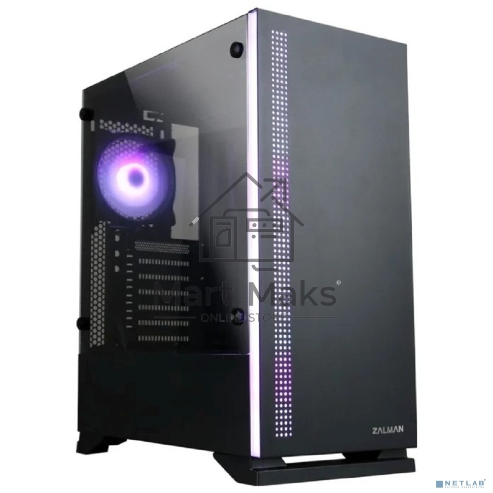 Компьютерный корпус ZALMAN S5, ATX, BLACK, WINDOW, 2xCOMBO (3.5
