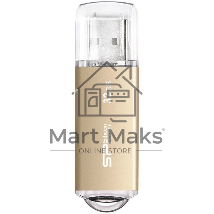 Флешка USB 32Gb Silicon Power Ultima II, USB 2.0, Шампань