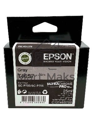 Картридж струйный серый Epson T46S7 для SC-P700