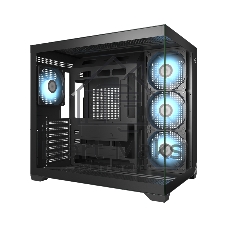 Компьютерный корпус без блока питания PCCooler C3T700 ARGB BK, Midi-Tower, TG, 4x120мм ARGB, 1xUSB-A 3.0 + 1xUSB-A 2.0 + 1xUSB-C, ATX, mATX, mITX черный
