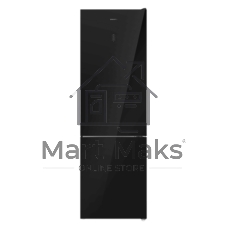 Холодильник Maunfeld MFF192NFB01 Inverter черный стекло трехкамерный 334/184л морозилка снизу, No Frost, Side by Side