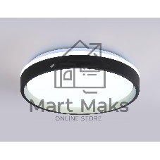 Светодиодный светильник RGB Ambrella light FZ604 BK/GD черный/золото IP20 46W 3000K-6500K+RGB D390*80 (ПДУ ИК)