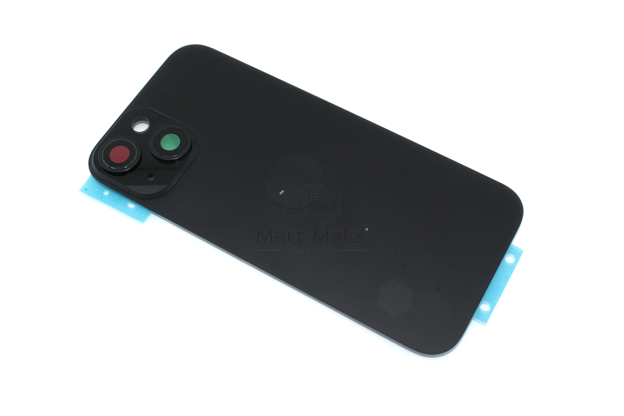 Задняя крышка (стекло) для iPhone 15 (A3090) в сборе со стеклом камеры черная