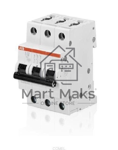 Выключатель автоматический модульный 3п C 63А 6кА SH203 ABB 2CDS213001R0634