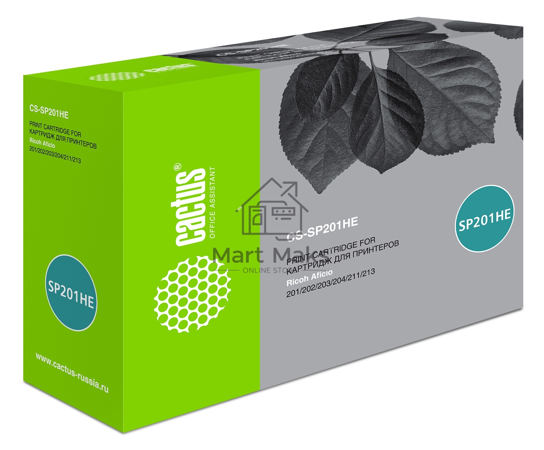 Картридж лазерный Cactus CS-SP201HE черный (2600 стр.) для Ricoh SP 201/203/211/213