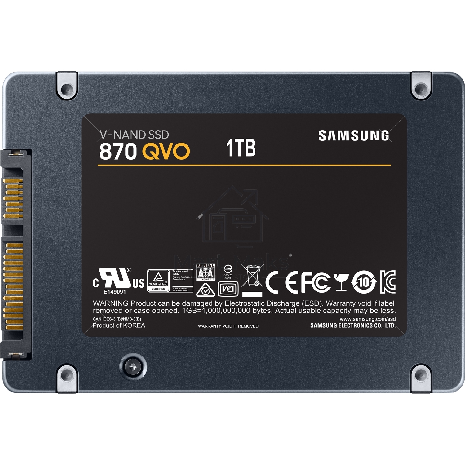 Накопитель SSD Samsung 870 QVO, 1TB, SATA III, 2.5