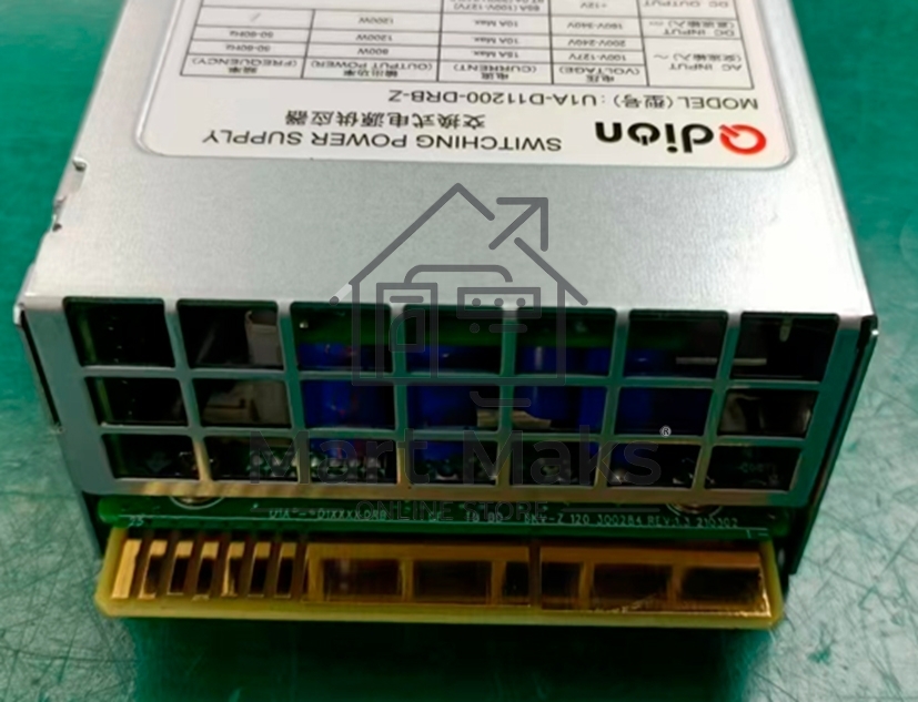 Серверный блок питания Server power supply Qdion Model U1A-D11200-DRB-Z P/N:99MAD11200I1170117 CRPS 1U Module 1200W Efficiency 94+, Gold Finger (option), Cable connector: C14