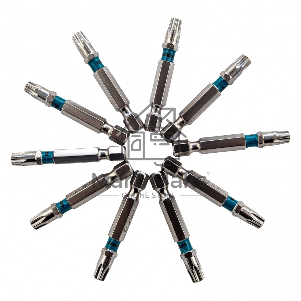 Набор бит TORX 30х50, сталь S2, 10 шт. Gross