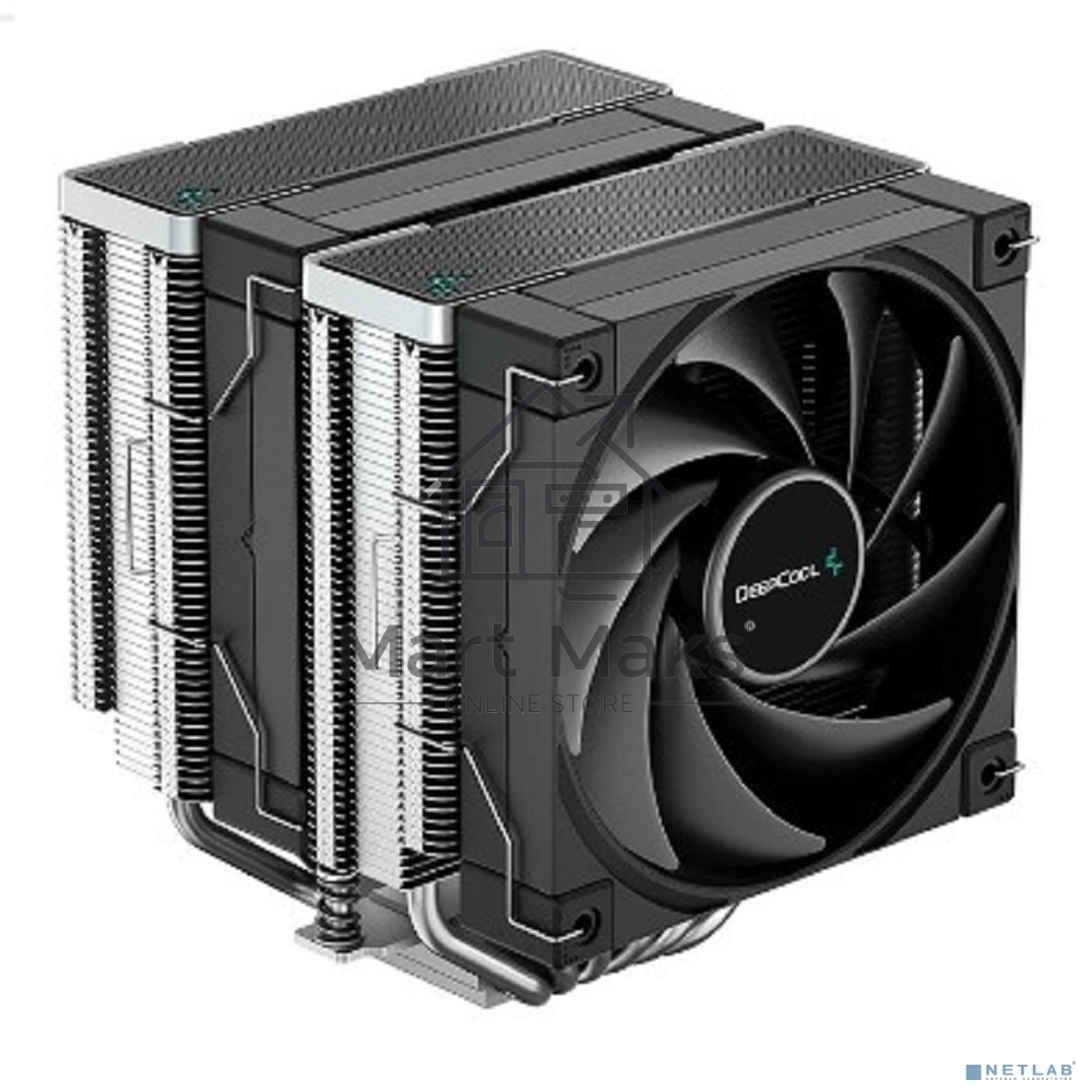 Кулер для процессора DEEPCOOL AK620 черный, 120 мм, алюминий/медь, 1850 об/мин, 28 дБ, 4 pin, 260 Вт, 162 мм