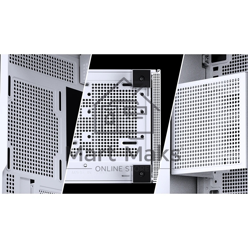 Корпус без блока питания Case JONSBO D41 MESH, Midi-Tower, TG, no fan, 1xUSB-A 3.2 + 1xUSB-C 3.2, ATX, mATX White