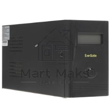 Источник бесперебойного питания ExeGate EP285580RUS SpecialPro Smart LLB-600.LCD.AVR.EURO.RJ.USB 600VA/360W, LCD, AVR, 2 евророзетки, RJ45/11, USB, черный