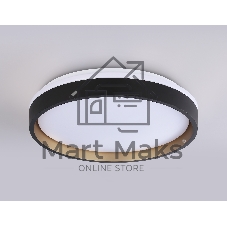 Светодиодный светильник RGB Ambrella light FZ604 BK/GD черный/золото IP20 46W 3000K-6500K+RGB D390*80 (ПДУ ИК)