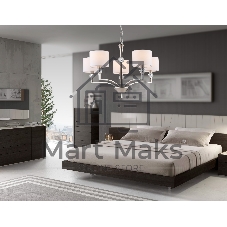 Люстра Ambrella light LH71121/5 SN/WH никель/белый E14/5 max 40W D660*880