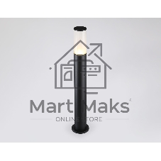 Светильник Ambrella light ST2459 BK/FR черный/белый матовый IP54 E27 max 40W D90*800