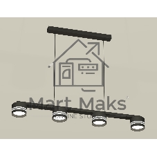 Светильник Ambrella light XB9152204/4 SBK/FR черный песок/белый матовый GX53 (C9152, N8478)