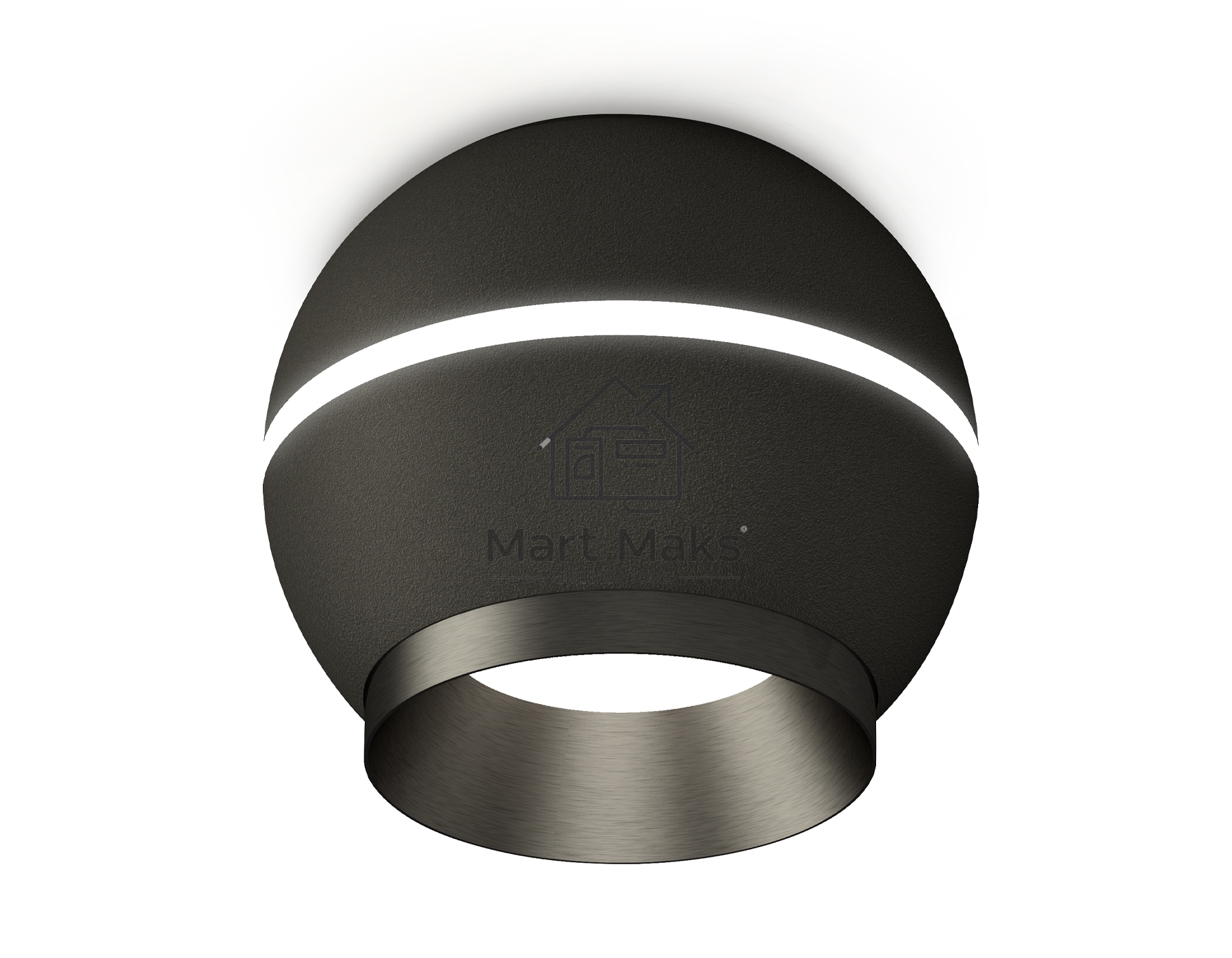 Светильник Ambrella Light XS1102010 SBK/PBK черный песок/черный полированный MR16 GU5.3 LED 3W 4200K (C1102, N7031)