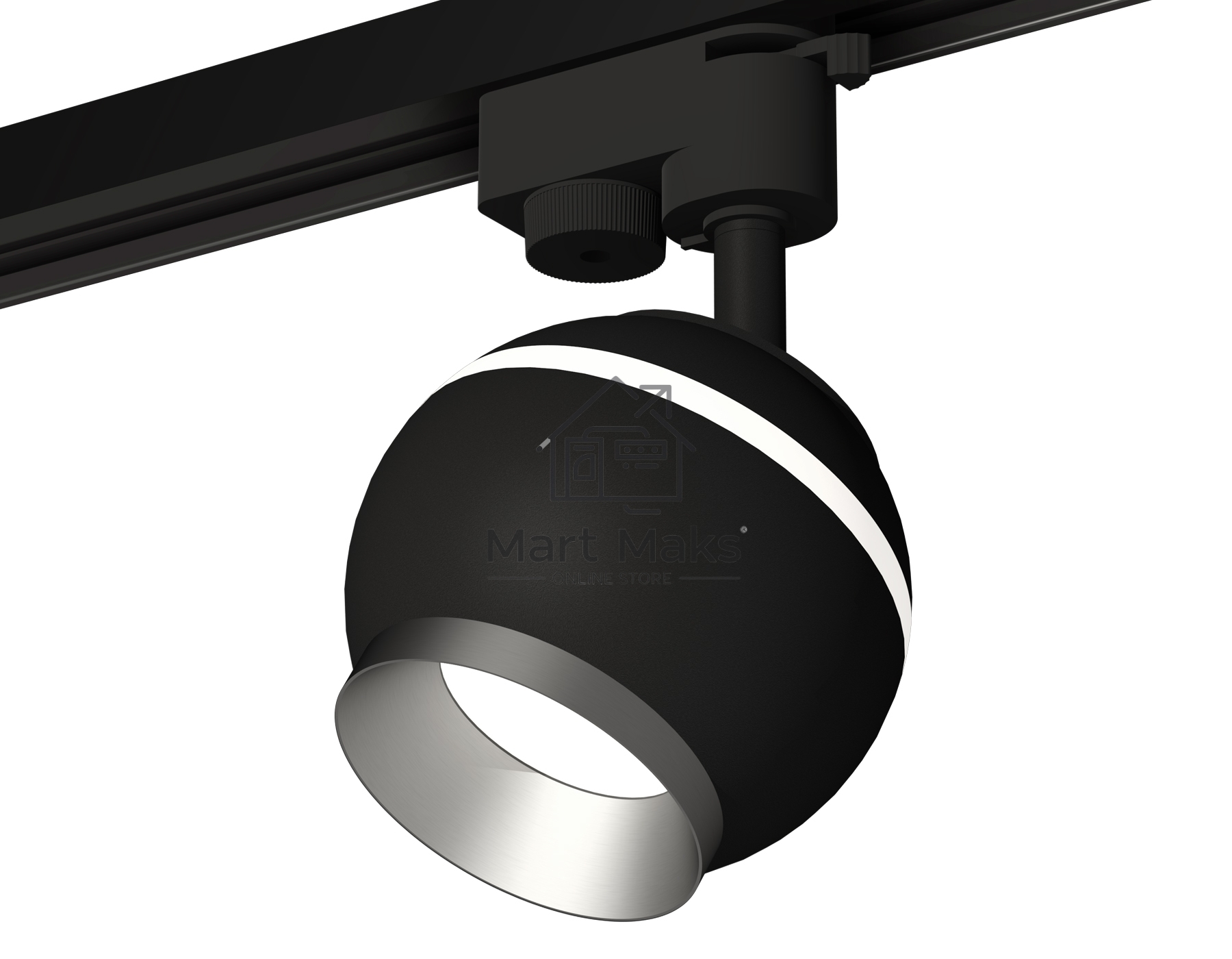 Светильник Ambrella light XT1102004 SBK/MCH черный песок/хром матовый GU5.3 LED 3W 4200K (A2521, C1102, N7033)