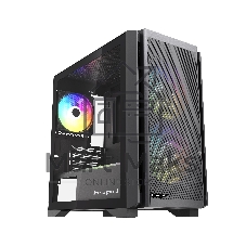 Корпус HSPD M336, Mesh Mini-tower, Black, TG, 0.45 SPCC, 2x140mm ARGB + 1x120mm ARGB mATX, mITX 160/340/184mm 2x2.5