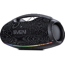 Портативная акустическая система SVEN PS-990, черный, 2.0, 2x90 Вт (RMS), IPx7, TWS, Bluetooth, USB, аккумулятор