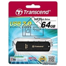 Флешка USB Transcend JetFlash 700 (TS64GJF700), 64Gb, USB 3.0, R/W 70/20, черный