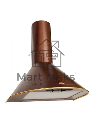 Вытяжка каминная Elikor Эпсилон 60П-430-П3Л медный антик/золотистый, 60 см, 430 куб. м/ч, 54 дБ