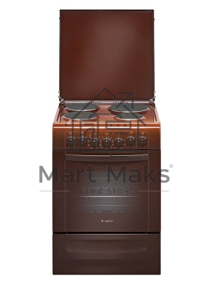 Плита электрическая Gefest 6140-02 0001 коричневый, конфорок 4 электрических, духовка 55 л, 60 см x 85 см x 60 см