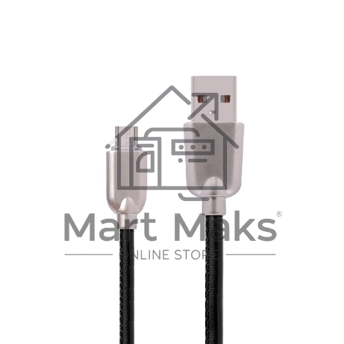 Кабель USB ACD-Allure MicroUSB ~ USB-A Кожа, 1м, черный (ACD-U926-M1B)