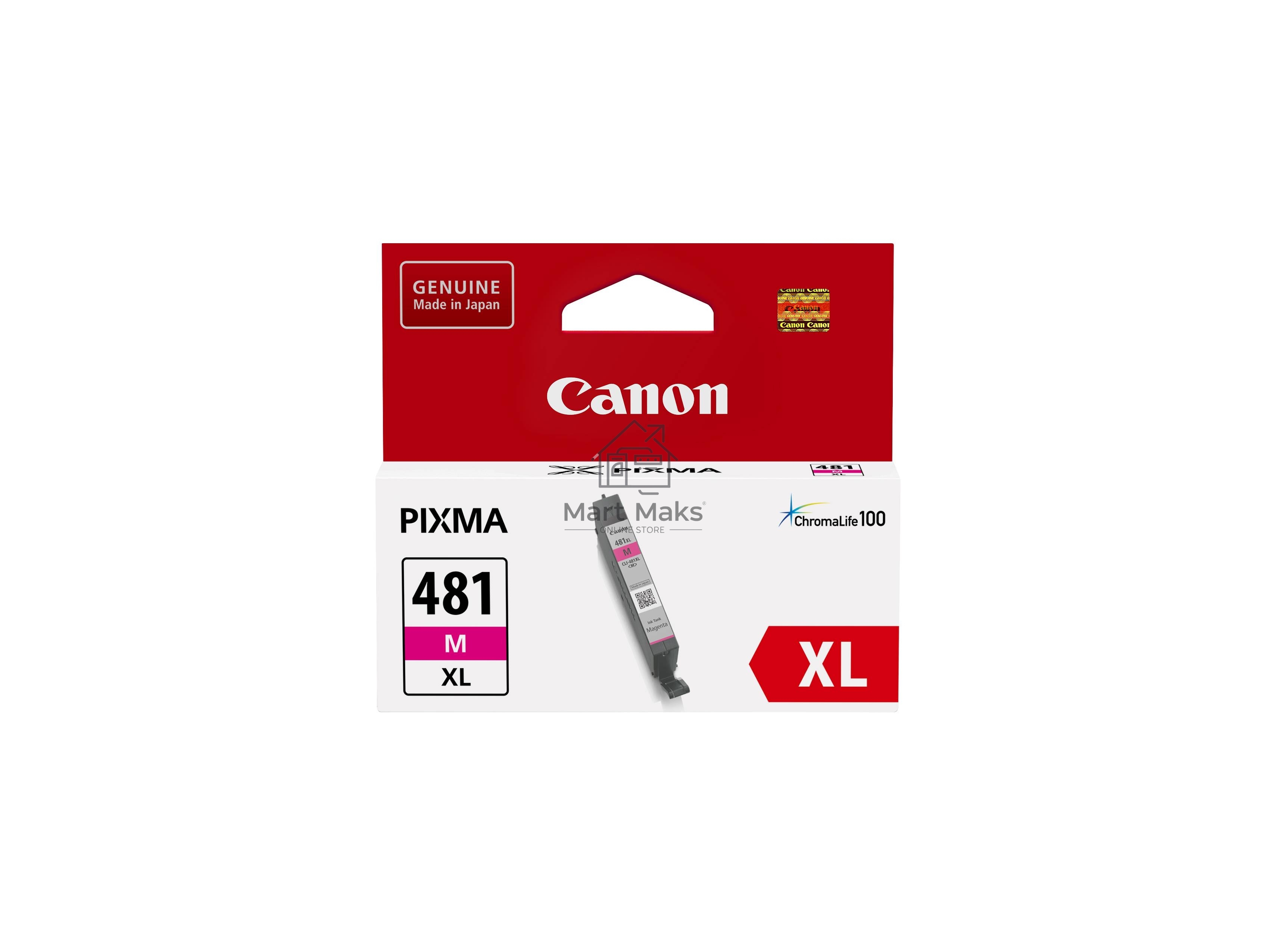 Картридж струйный Canon CLI-481XL M EMB для TS6140/TS8140/TS9140/TR8540. Пурпурный. 466 страниц.