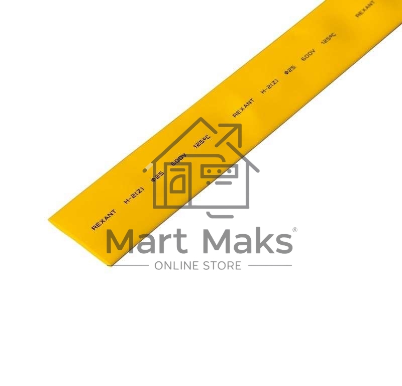 Трубка термоусадочная 25.0/12.5 1м желт. Rexant 22-5002