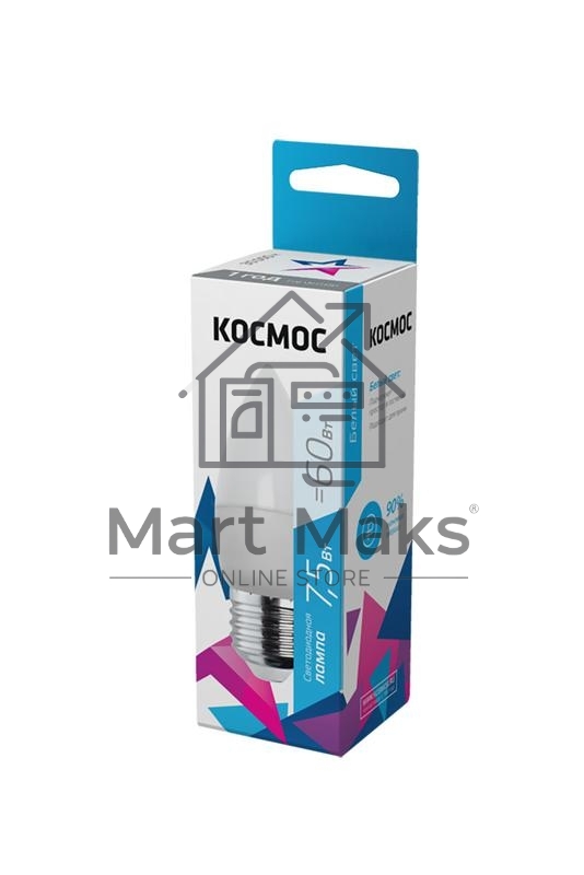 Лампа светодиодная LED BASIC CN 7.5Вт 220В E27 4500К Космос LkecLED7.5wCNE2745
