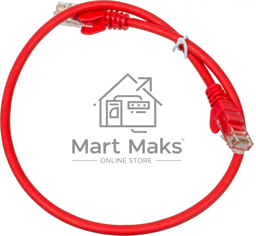Кабель Патч-корд Lanmaster utp LAN-PC45/U5E-0.5-RD вилка RJ-45-вилка RJ-45 кат.5е 0.5м красный LSZH (уп.:1шт)
