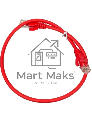 Патч-корд Lanmaster utp LAN-PC45/U5E-0.5-RD вилка RJ-45-вилка RJ-45 кат.5е 0.5м красный LSZH (уп.:1шт)