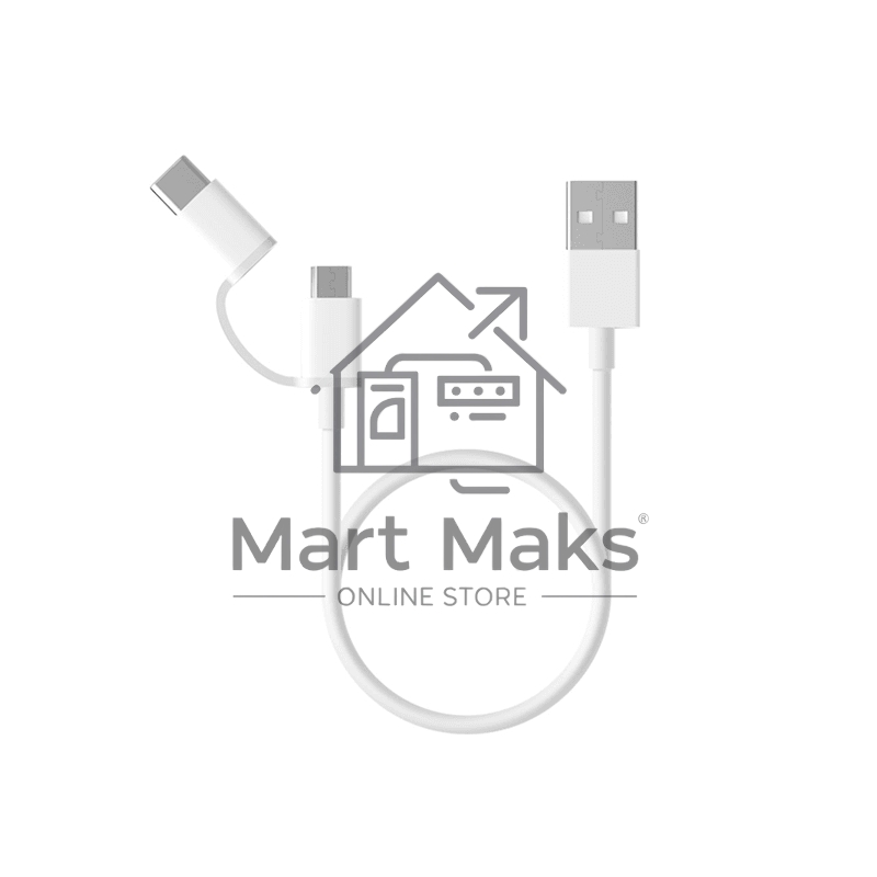 USB-кабель Xiaomi Mi 2-in-1 USB Cable Micro-USB to Type-C (30cm)