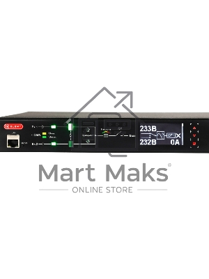 Автоматический ввод резерва ELEMY RACK ATS, 1U, 220В, 32А, OLED, Ethernet, in (2) IEC309, out (2) C19 (9) C13