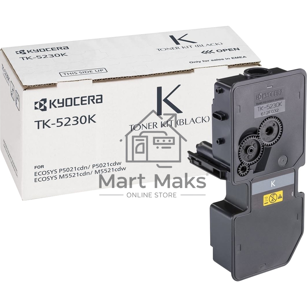 Картридж лазерный Kyocera TK-5230K (1T02R90NL0) черный для M5521cdn/M5521cdw/ P5021cdn/P5021cdw/P5026cdn/P5026cdw 2600 стр.